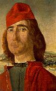 Portrait of an Unknown Man with Red Beret dfg, CARPACCIO, Vittore
